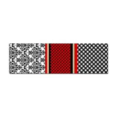 Background Damask Red Black Sticker Bumper (10 Pack) by Ndabl3x