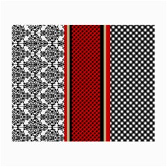 Background Damask Red Black Small Glasses Cloth by Ndabl3x