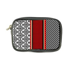 Background Damask Red Black Coin Purse