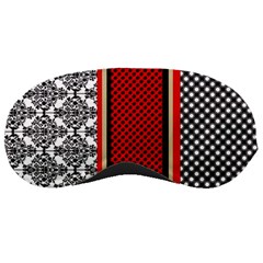 Background Damask Red Black Sleeping Mask by Ndabl3x