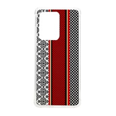 Background Damask Red Black Samsung Galaxy S20 Ultra 6 9 Inch Tpu Uv Case by Ndabl3x