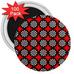 Dart Board Target Game 3  Magnets (100 pack) Front