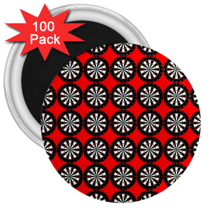 Dart Board Target Game 3  Magnets (100 pack)