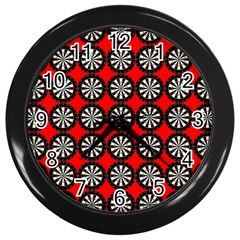 Dart Board Target Game Wall Clock (black) by Ndabl3x