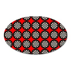 Dart Board Target Game Oval Magnet