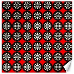 Dart Board Target Game Canvas 12  X 12  by Ndabl3x