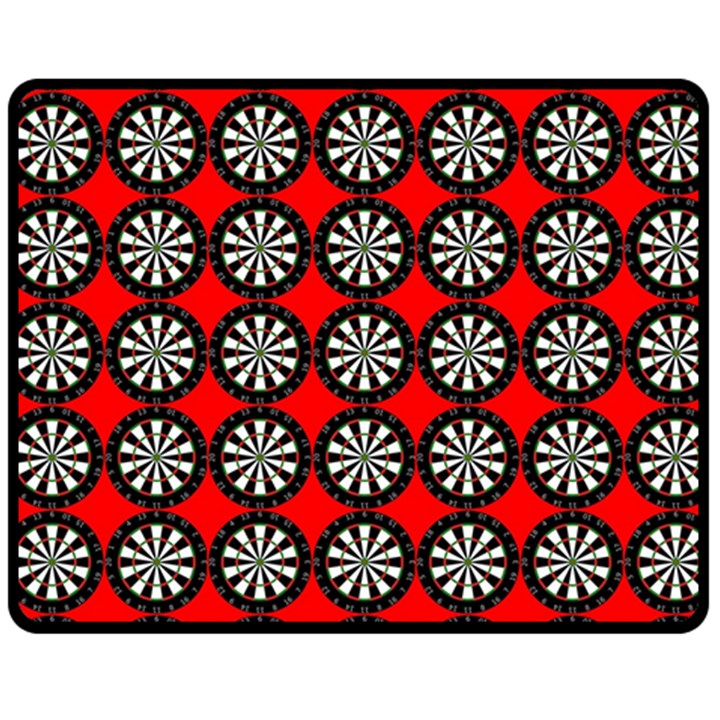 Dart Board Target Game Fleece Blanket (Medium)