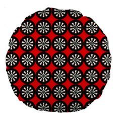 Dart Board Target Game Large 18  Premium Round Cushions by Ndabl3x