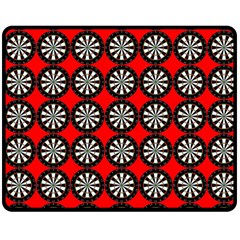 Dart Board Target Game Two Sides Fleece Blanket (medium) by Ndabl3x