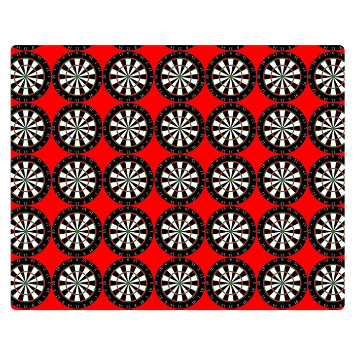 Dart Board Target Game Premium Plush Fleece Blanket (Medium)