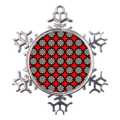 Dart Board Target Game Metal Large Snowflake Ornament