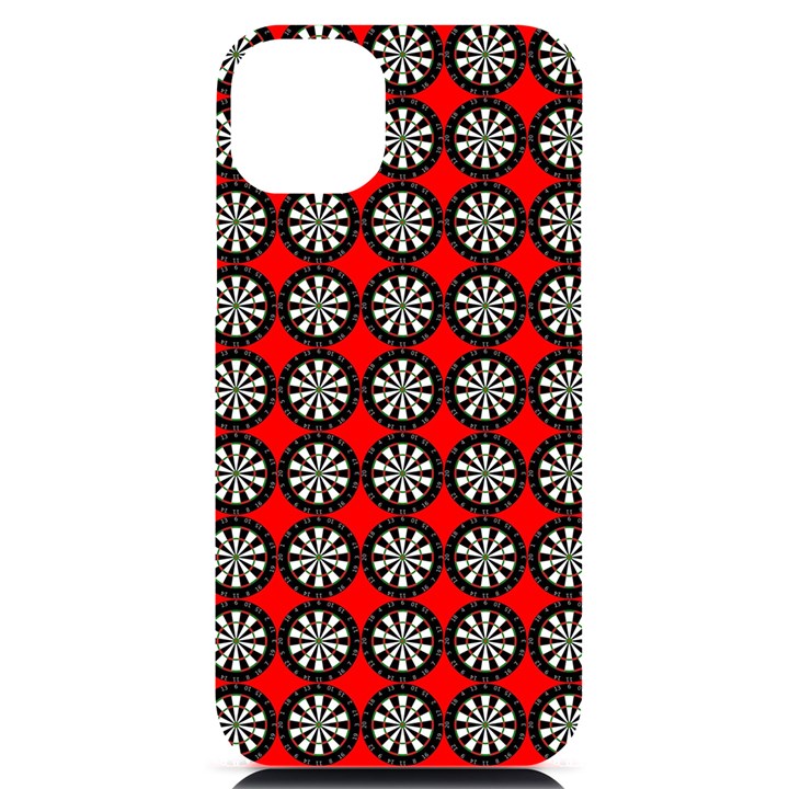 Dart Board Target Game iPhone 14 Plus Black UV Print Case