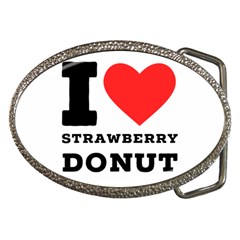 I Love Strawberry Donut Belt Buckles by ilovewhateva