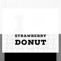 I Love Strawberry Donut Rectangular Jigsaw Puzzl by ilovewhateva