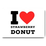 I love strawberry donut Large Doormat 30 x20  Door Mat