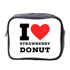 I Love Strawberry Donut Mini Toiletries Bag (two Sides) by ilovewhateva