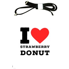 I Love Strawberry Donut Shoulder Sling Bag by ilovewhateva