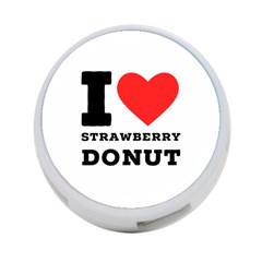 I Love Strawberry Donut 4-port Usb Hub (two Sides) by ilovewhateva