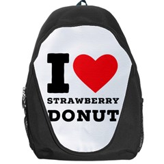 I Love Strawberry Donut Backpack Bag by ilovewhateva