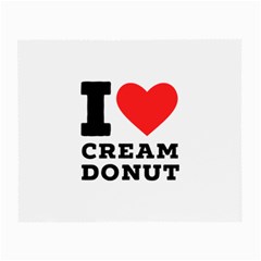 I Love Cream Donut  Small Glasses Cloth (2 Sides) by ilovewhateva