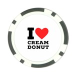 I love cream donut  Poker Chip Card Guard Front