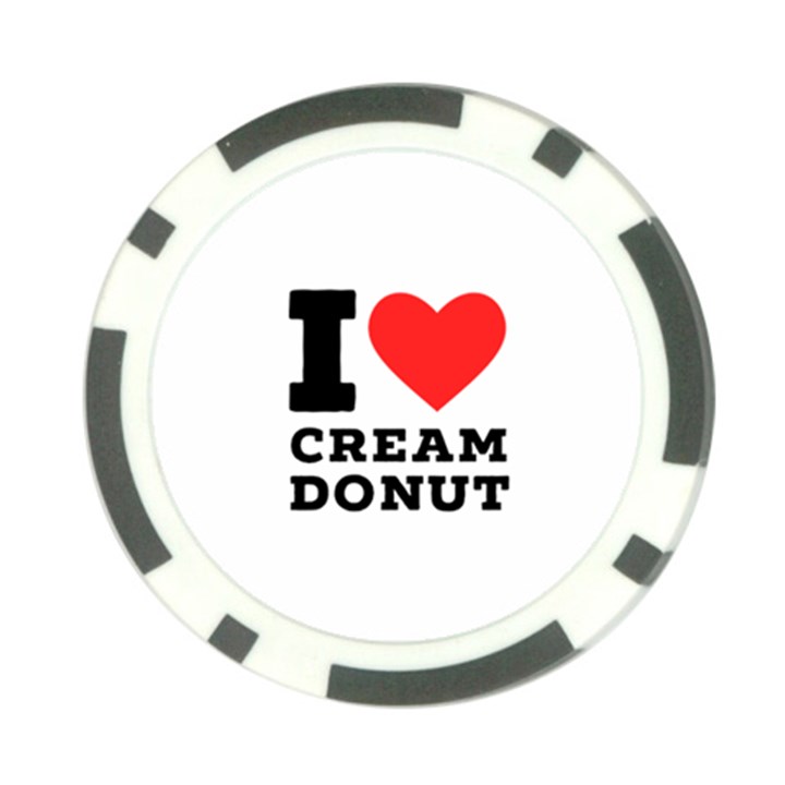 I love cream donut  Poker Chip Card Guard