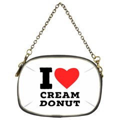 I Love Cream Donut  Chain Purse (two Sides) by ilovewhateva