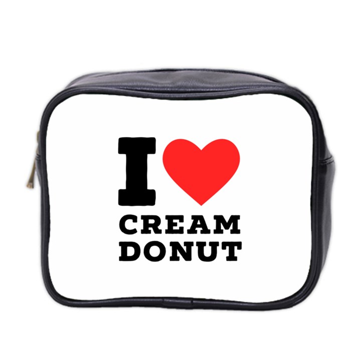 I love cream donut  Mini Toiletries Bag (Two Sides)