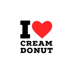 I Love Cream Donut  Play Mat (square) by ilovewhateva