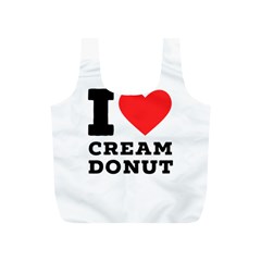 I Love Cream Donut  Full Print Recycle Bag (s) by ilovewhateva