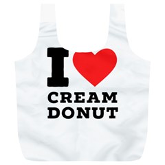 I Love Cream Donut  Full Print Recycle Bag (xl) by ilovewhateva