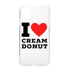 I Love Cream Donut  Iphone 11 Tpu Uv Print Case by ilovewhateva