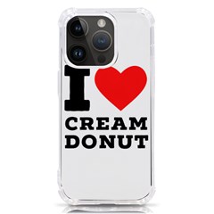 I Love Cream Donut  Iphone 14 Pro Tpu Uv Print Case by ilovewhateva