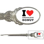 I love chocolate donut Letter Opener Front