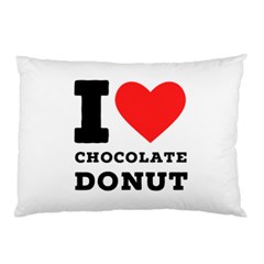 I Love Chocolate Donut Pillow Case by ilovewhateva