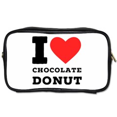 I Love Chocolate Donut Toiletries Bag (one Side) by ilovewhateva