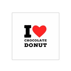 I Love Chocolate Donut Satin Bandana Scarf 22  X 22  by ilovewhateva