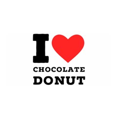 I Love Chocolate Donut Satin Wrap 35  X 70  by ilovewhateva