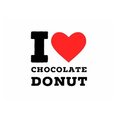 I Love Chocolate Donut Two Sides Premium Plush Fleece Blanket (extra Small) by ilovewhateva