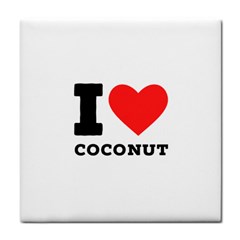 I Love Coconut Face Towel by ilovewhateva