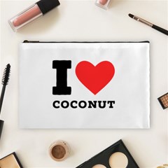 I Love Coconut Cosmetic Bag (large) by ilovewhateva