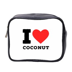 I Love Coconut Mini Toiletries Bag (two Sides) by ilovewhateva