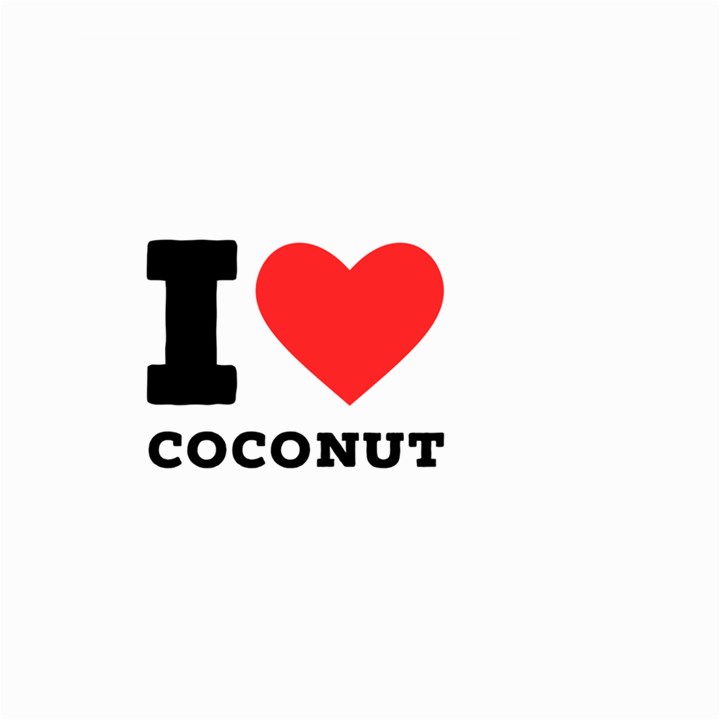 I love coconut Large Garden Flag (Two Sides)