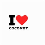 I love coconut Large Garden Flag (Two Sides) Back