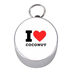 I Love Coconut Mini Silver Compasses by ilovewhateva