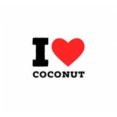 I Love Coconut Wooden Puzzle Square by ilovewhateva