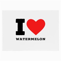 I Love Watermelon  Large Glasses Cloth by ilovewhateva