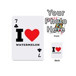 I love watermelon  Playing Cards 54 Designs (Mini) Front - Club7