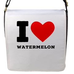 I Love Watermelon  Flap Closure Messenger Bag (s) by ilovewhateva