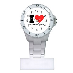 I Love Watermelon  Plastic Nurses Watch by ilovewhateva